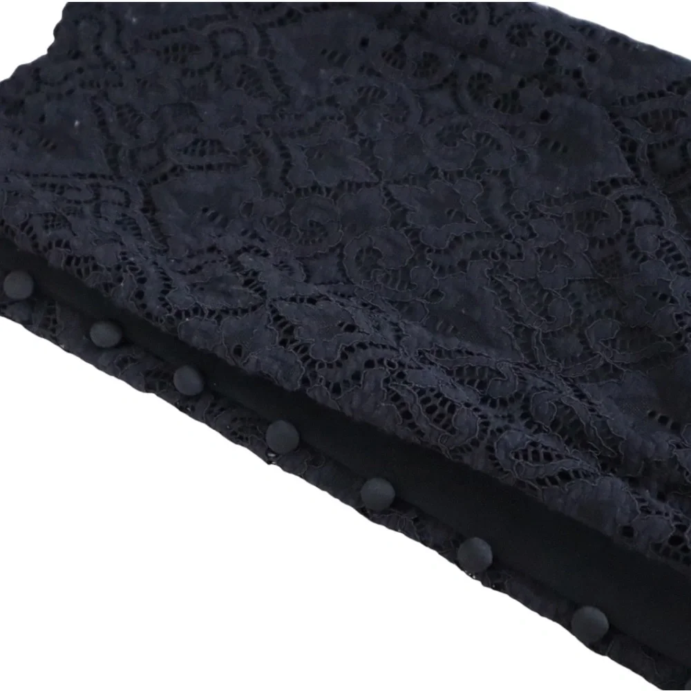 Jonathan Simkhai Suit Pants 4/S Women’s Lace High-Rise Straight Pants Black NWT - Picture 7 of 13